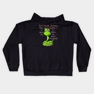 Two kinda snakes... Kids Hoodie